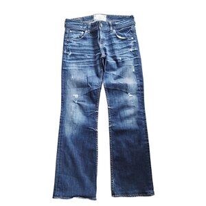 Big Star Sophie Womens Distressed Bootcut Jeans Size 28 Medium Wash Denim